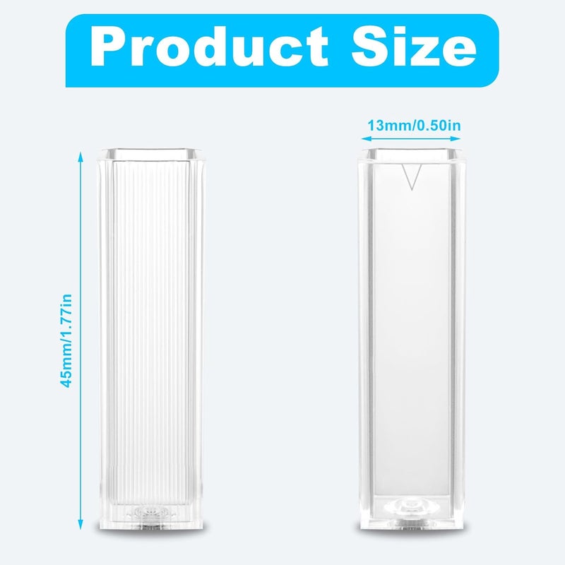 CryoKing Store 100 قطعة قوارير بوليسترين، 2.5-4.5 مل قوارير بلاستيكية قابلة للتصرف مع جانبين شفافين للمختبر، أجهزة الطيف الضوئي - Image 2